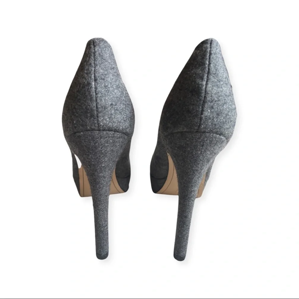 dolce vita gray flannel platform heels
